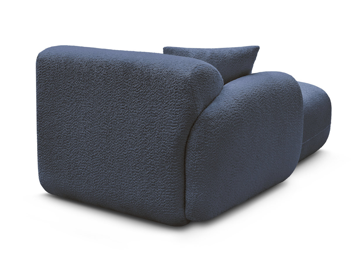 Bobochic Anda Méridienne-Modul Chenille Dunkelblau Ecke links