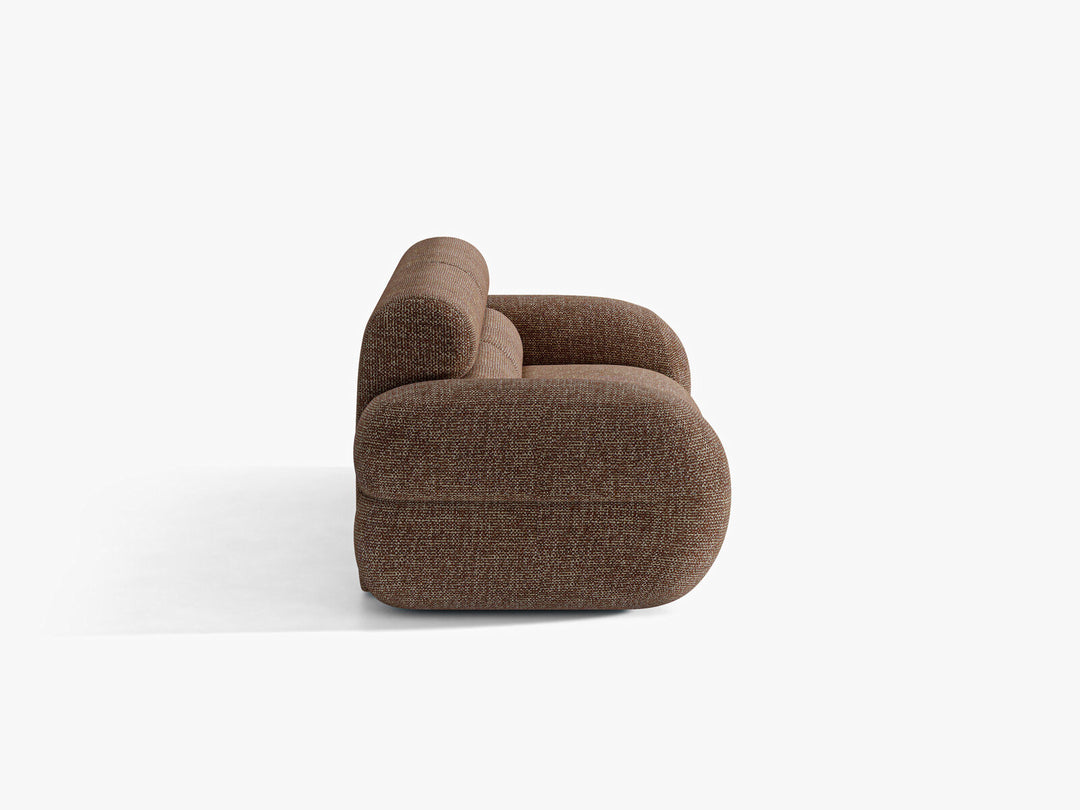 Micadoni Neo Sofa 3-Sitzer Chenille SILENCIO Braun
