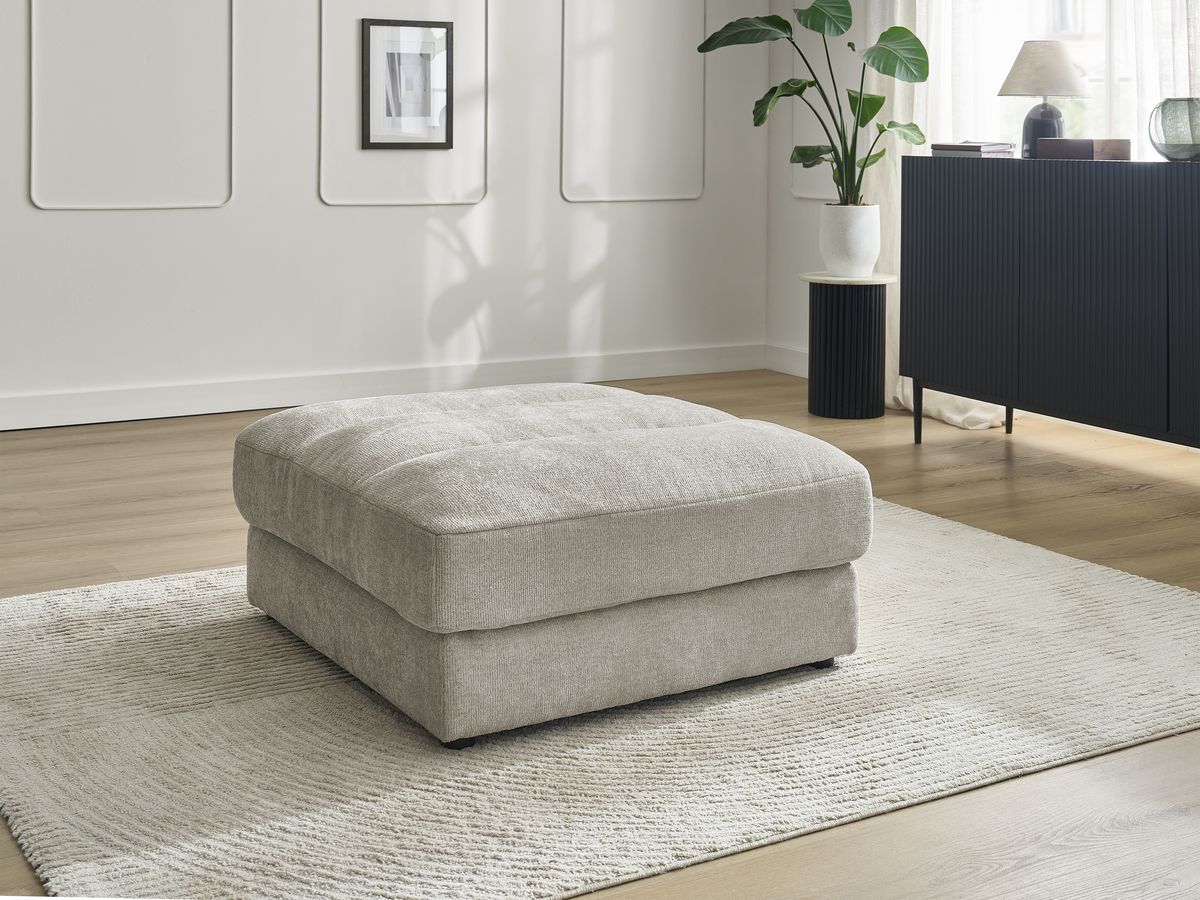 Bobochic Sierra Pouf Strukturstoff Taupe