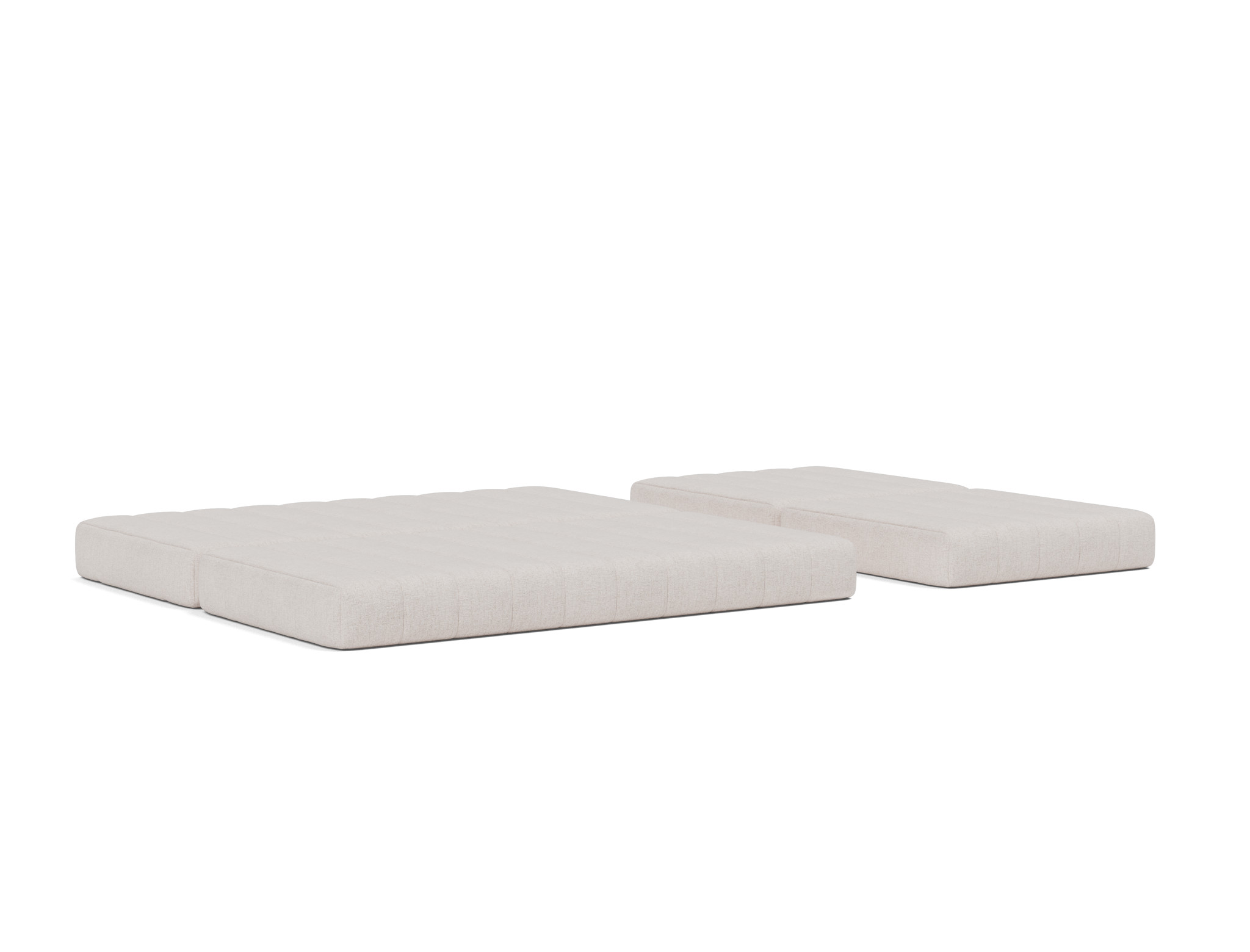 Schlafsofa CozyPad Grand mit Armlehnen Strukturierter Stoff Weda 300-Weda-Sand