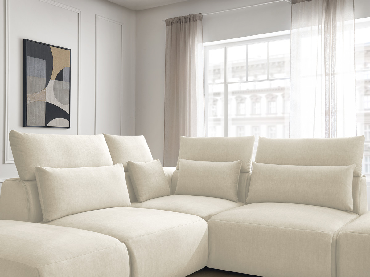 Bobochic Jana Ecksofa Samt Beige
