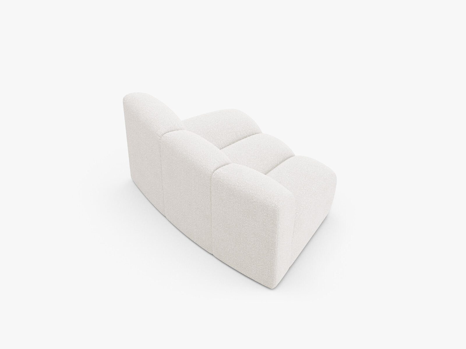 Micadoni Modul Armlos Lupine 1-Sitzer Large Boucle Baloo Weiß