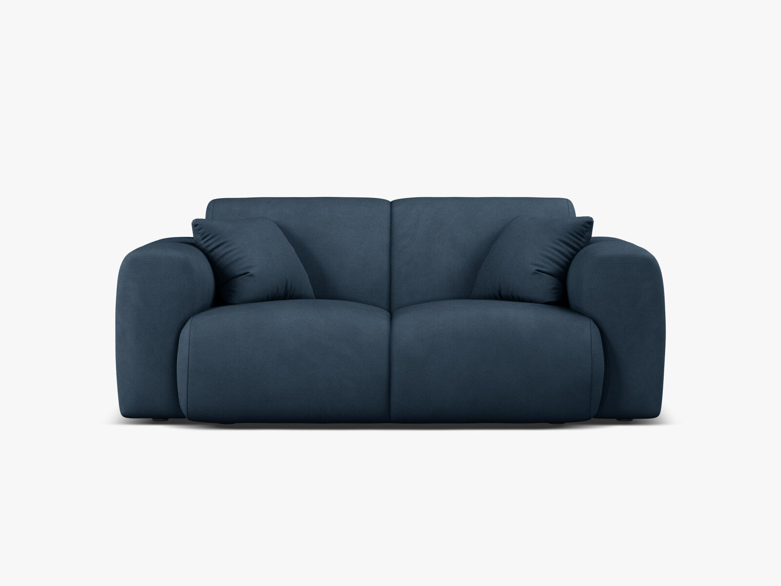 Micadoni Sofa Molino 2-Sitzer Strukturierter Stoff Rebel Königsblau
