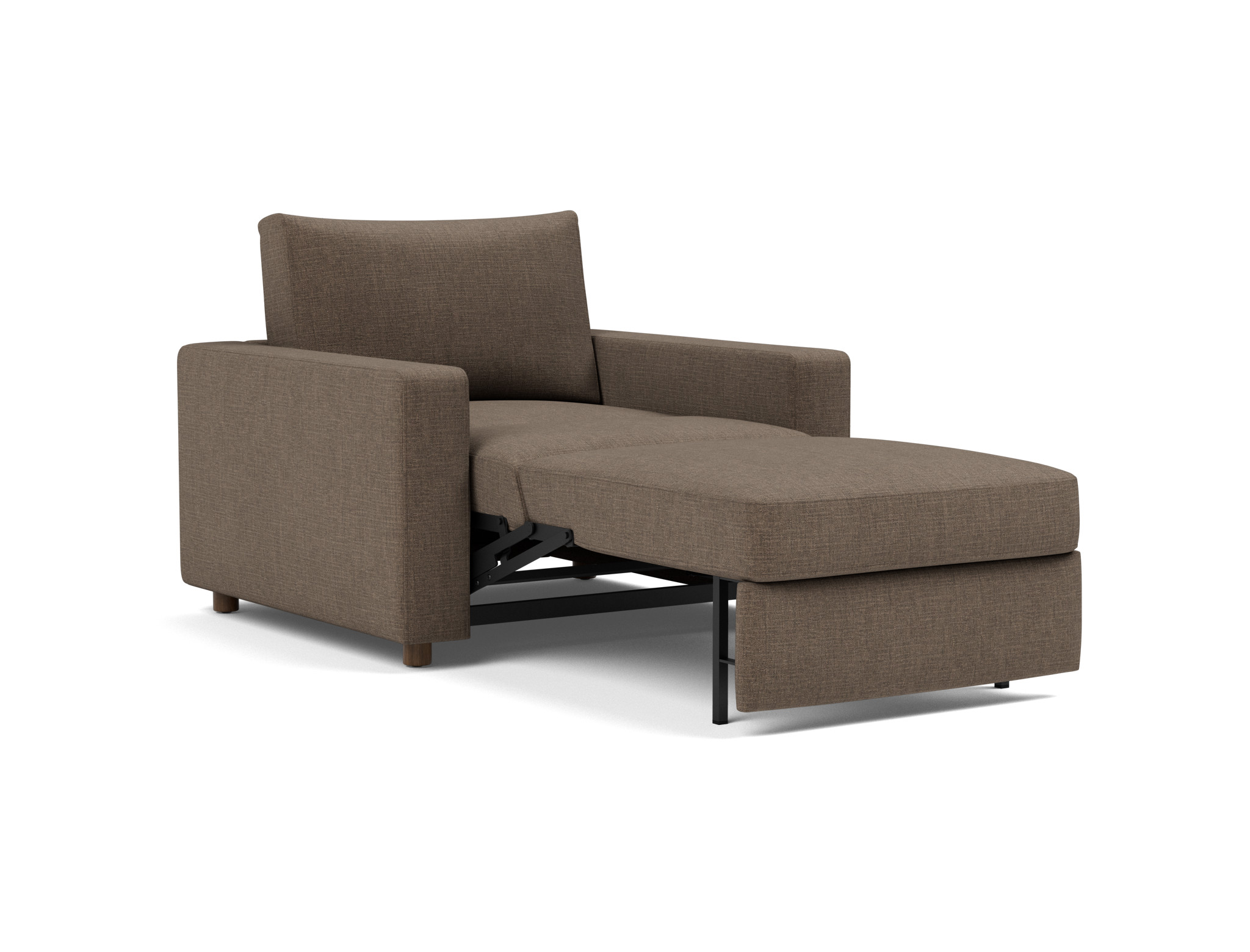 Schlafsessel Neah mit Standard-Armlehnen Chenille Esina 411-Cedar-Brown