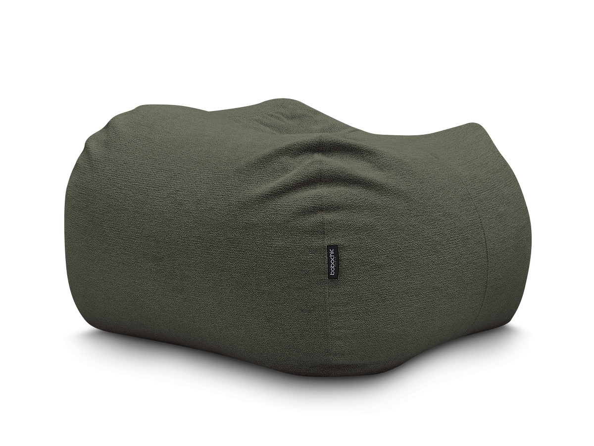 Bobochic Voltaire Pouf 120 × 70 cm Melange-Stoff Grün