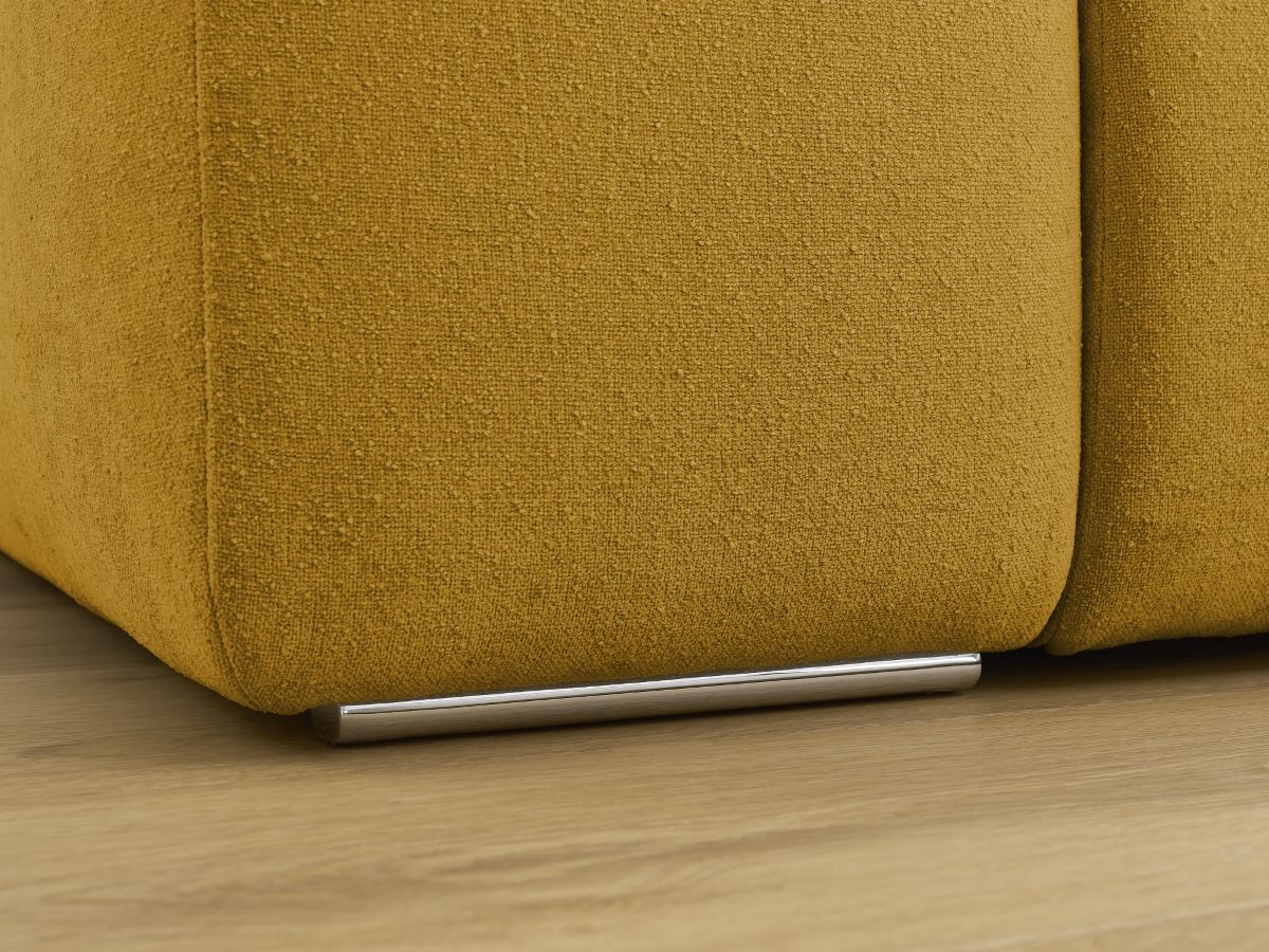 Bobochic Zephyr Sofa 2-Sitzer Strukturstoff Gelb