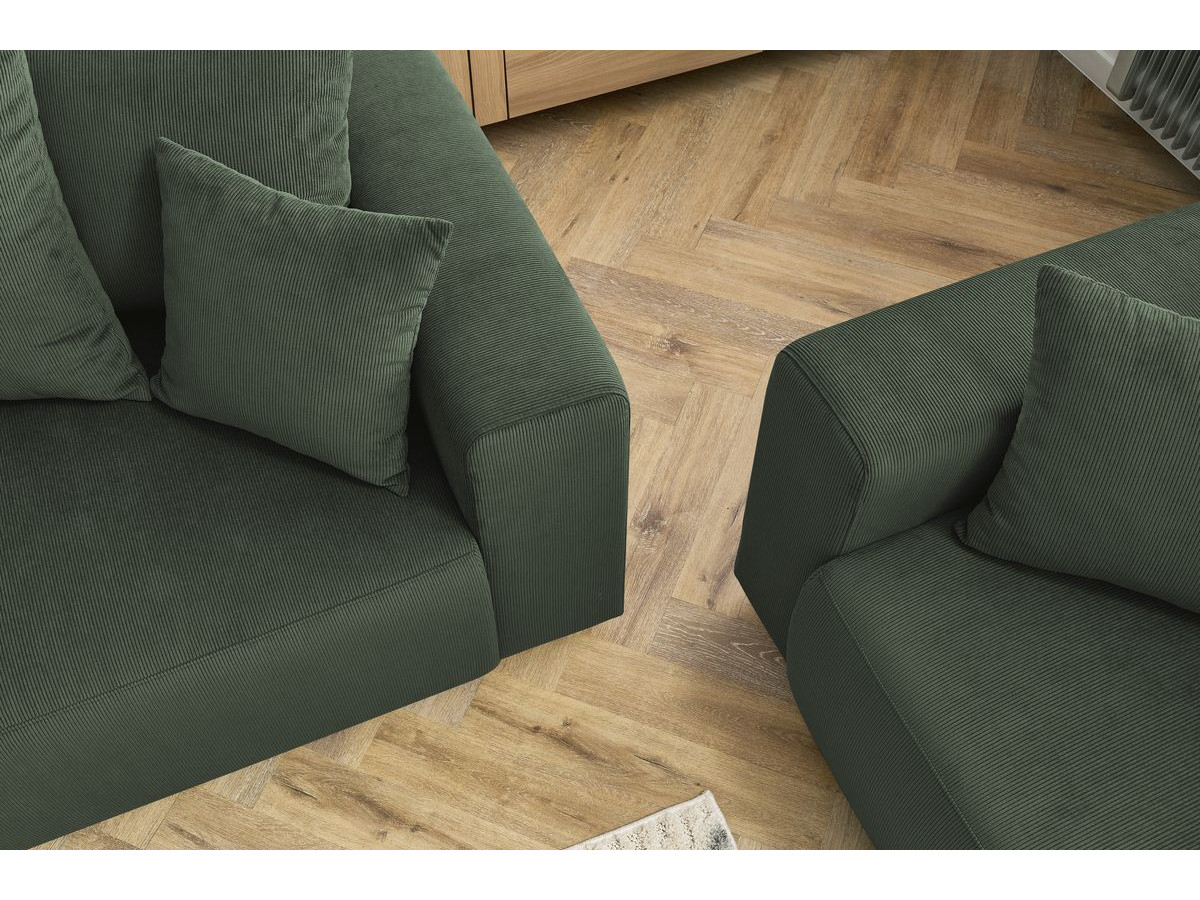 Bobochic Envy Sofa 5-Sitzer Cordsamt Grün