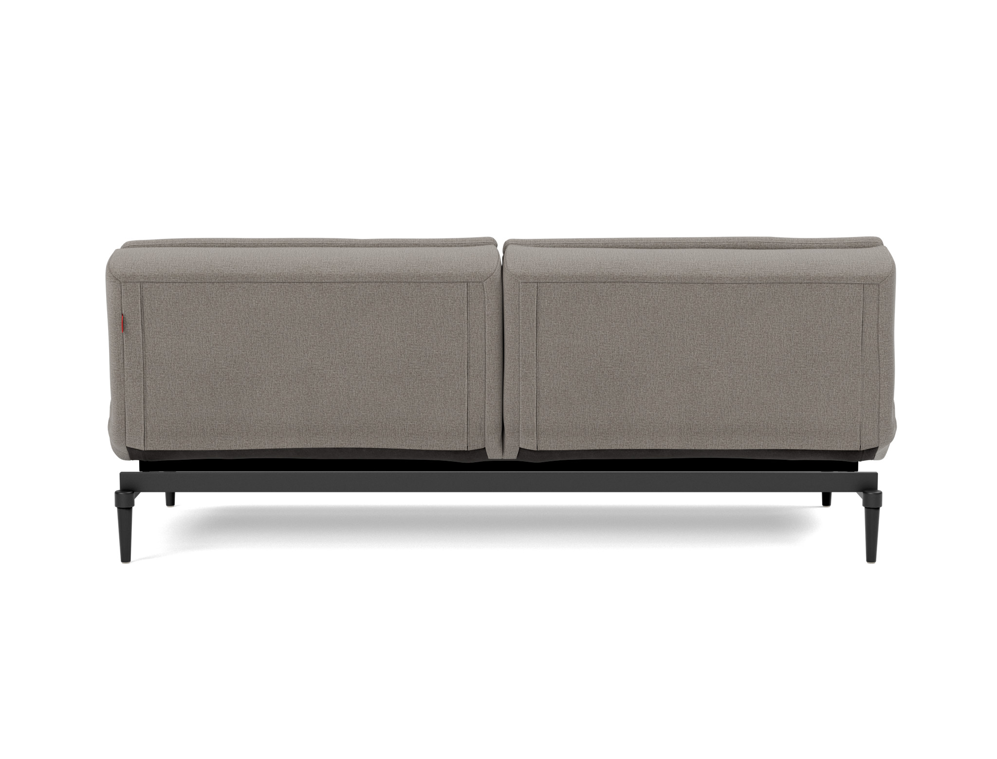 Schlafsofa Dublexo Flachgewebe Mixed Dance 521-Grey Beine Styletto Eiche schwarz