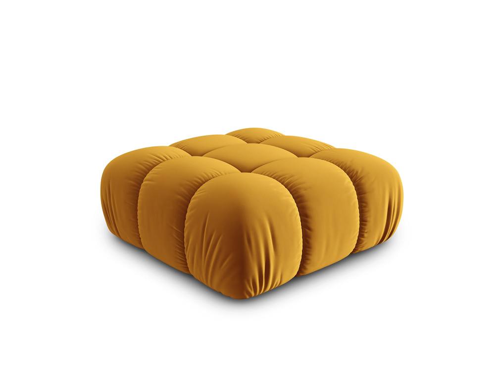 Cosmopolitan Design Pouf Cortina Samt Bluvel Gelb