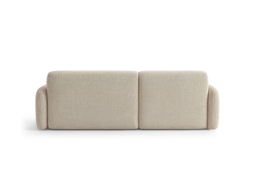 Cosmopolitan Design Ecksofa Malmo 3-Sitzer Strukturierter Stoff Scott Beige Links