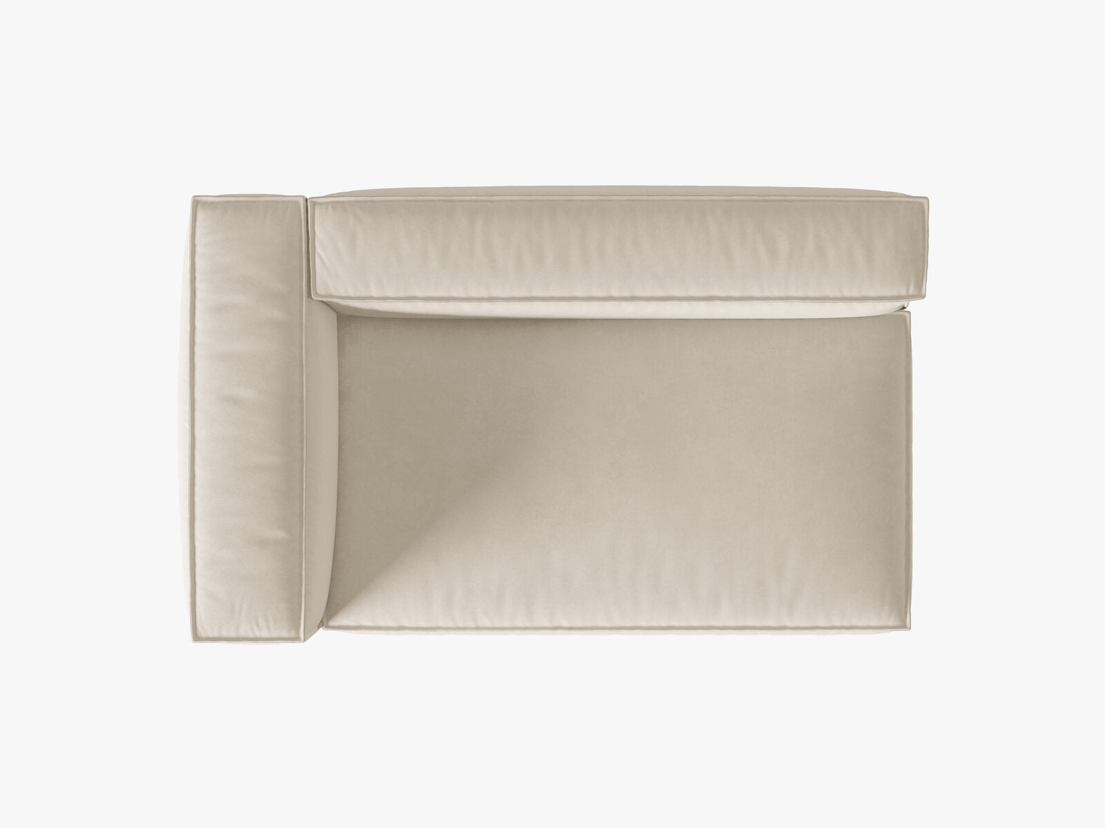 Micadoni Modul Nuria Groß 3-Sitzer Links Samt Beige