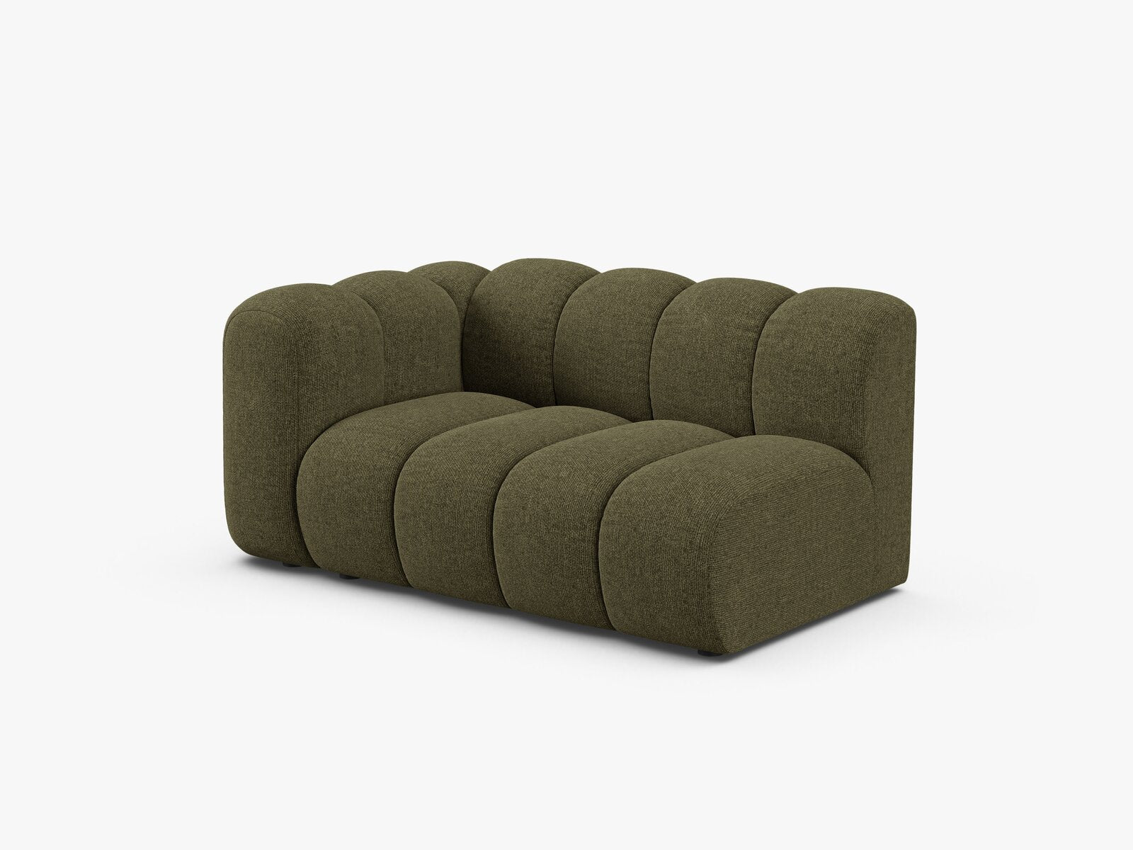 Micadoni Modul Lupine 2-Sitzer Links Chenille Eden Grün