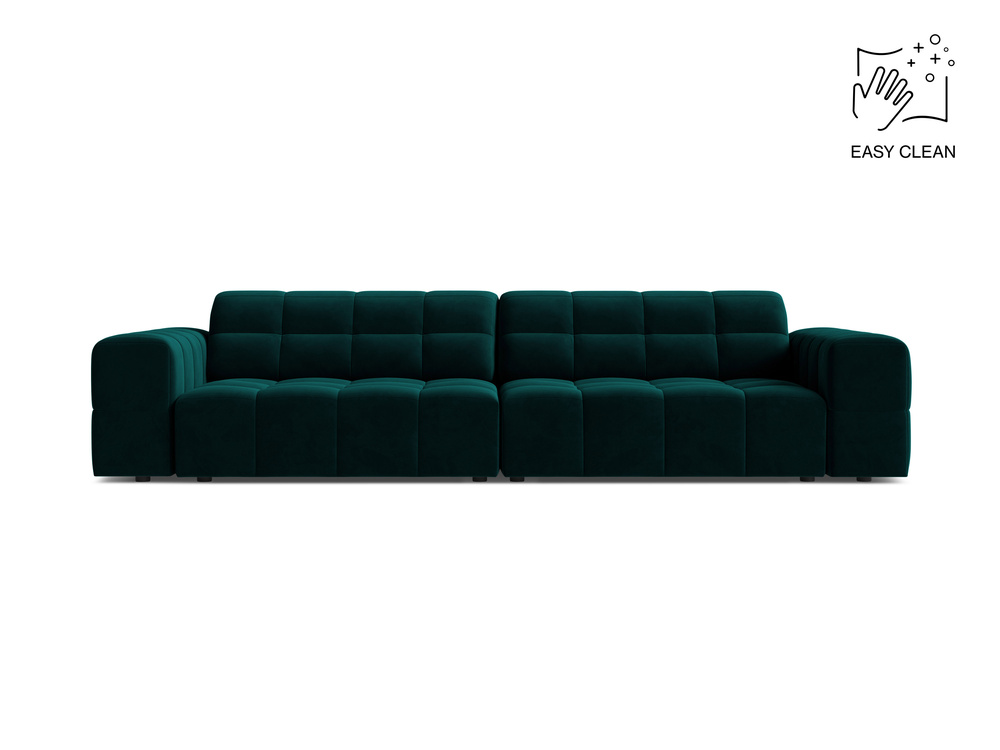 Cosmopolitan Design Sofa Chicago 4-Sitzer Samt Venus Tiefes Petrol