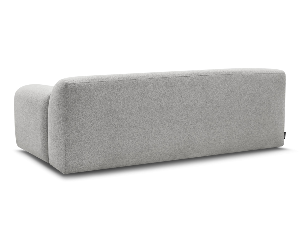 Bobochic Melisse Sofa 3-Sitzer Melange-Stoff Hellgrau