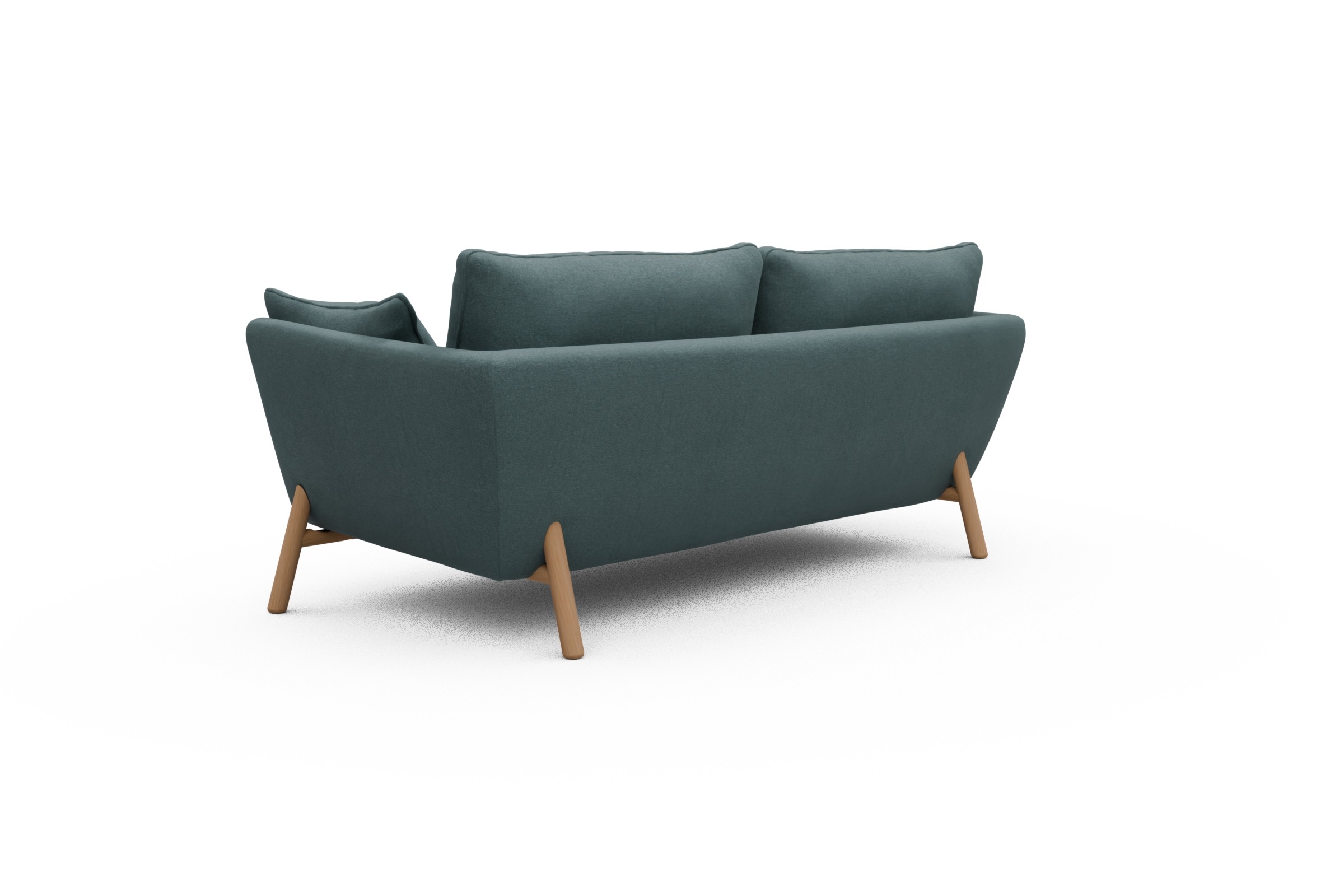 Sofa Emil 2-Sitzer Beinfarbe Eiche Natur Satya-Niagara
