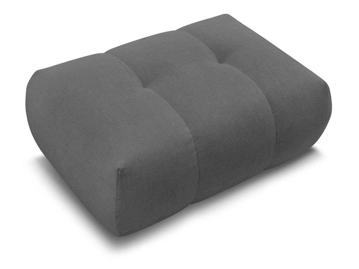 Bobochic Fuji Pouf Stoff Dunkelgrau