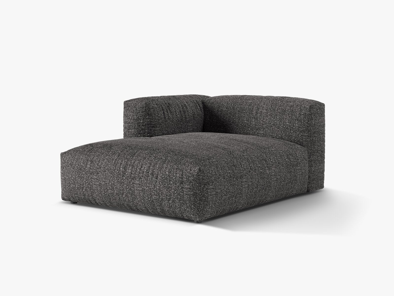 Micadoni Recamiere Martina 1-Sitzer Links Boucle Monet Anthrazit