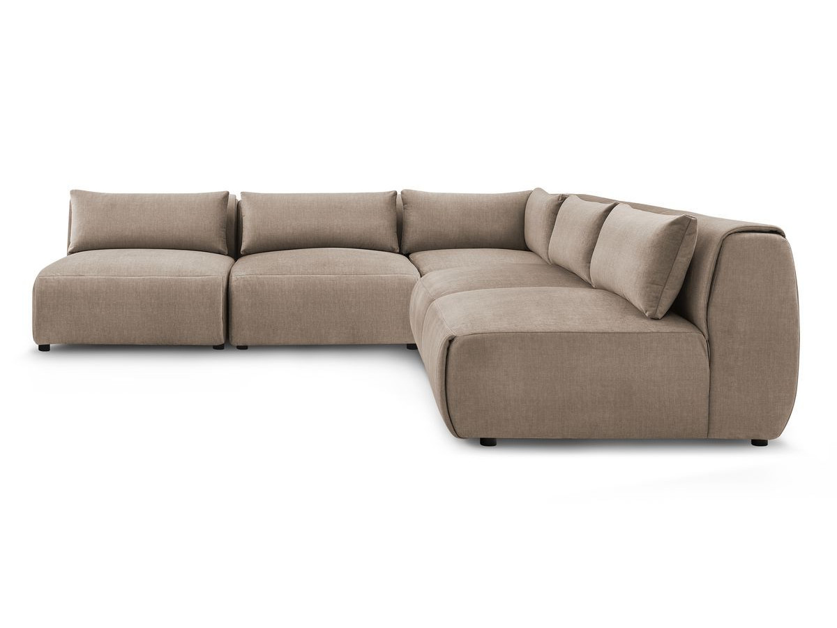 Bobochic Jeanne Ecksofa 299 × 299 cm Samt Taupe