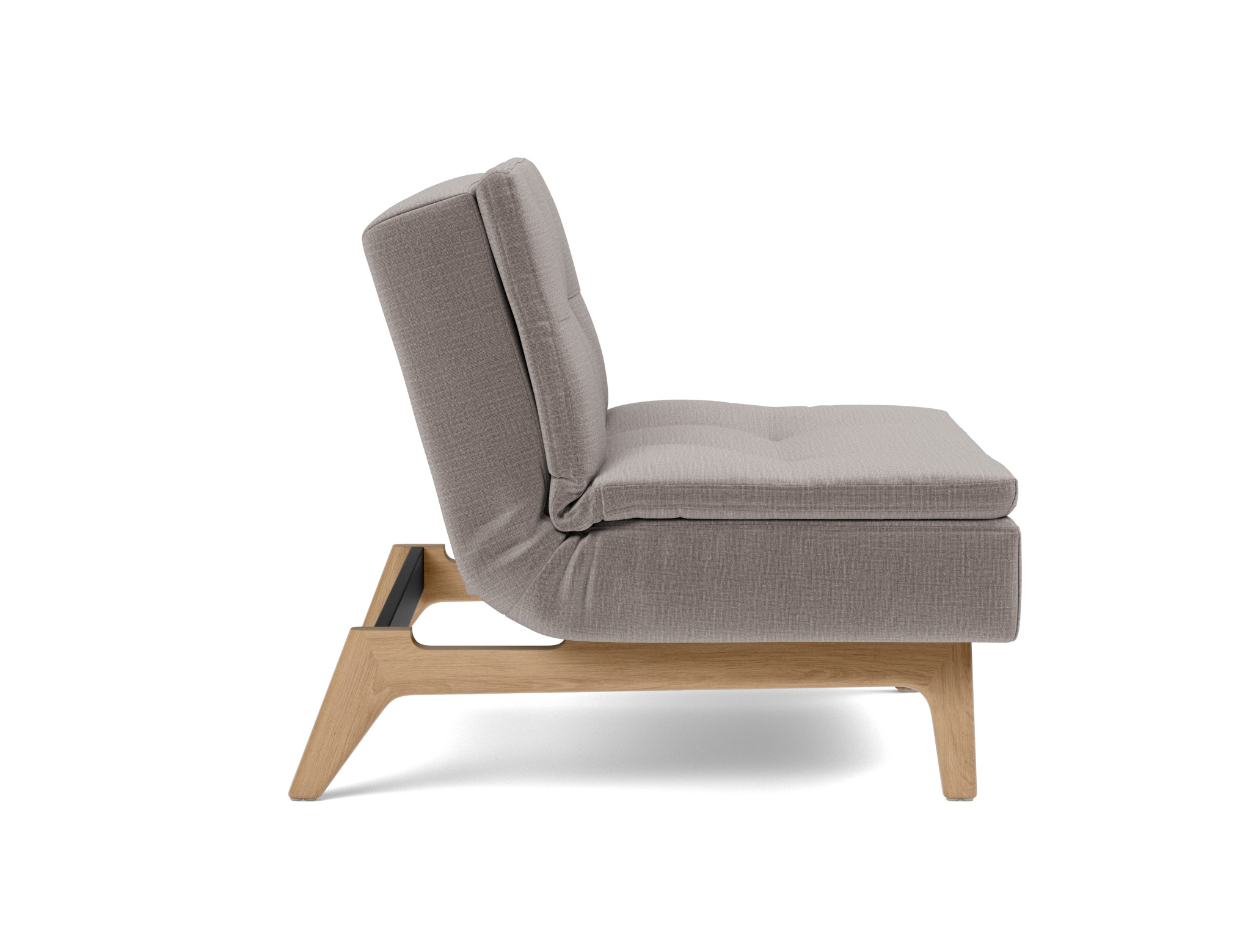 Sessel Dublexo Chenille Esina 418-Truffle Beine Eiche