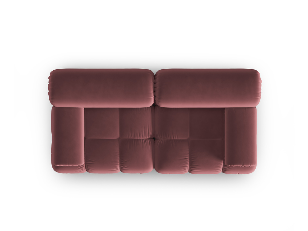 Cosmopolitan Design Sofa Cortina 2-Sitzer Samt Bluvel Rosa