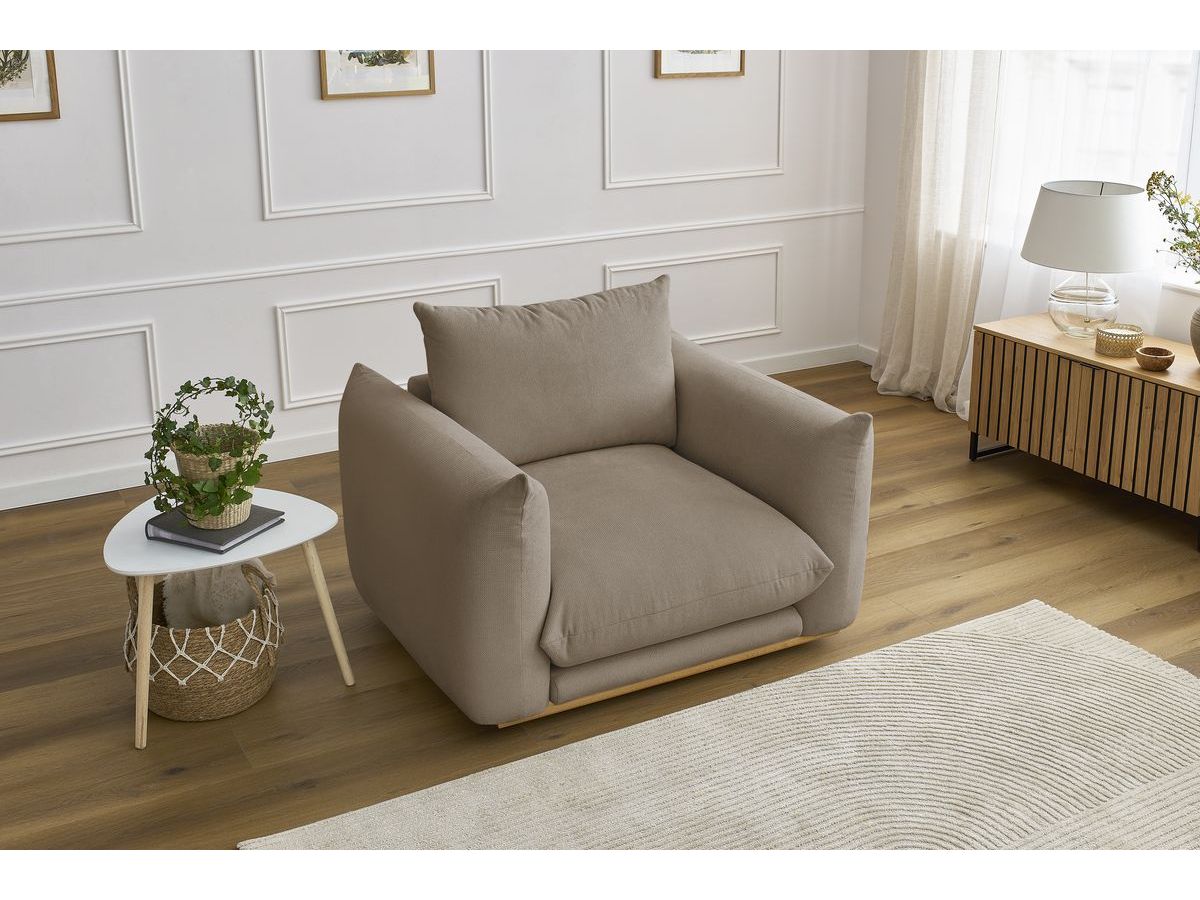 Bobochic Ernest Sessel Stoff Taupe