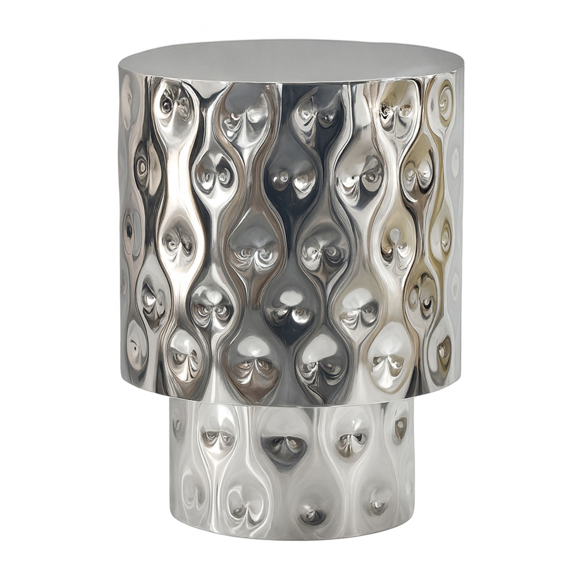 Beistelltisch Selje Aluminium Silber Höhe 50 cm