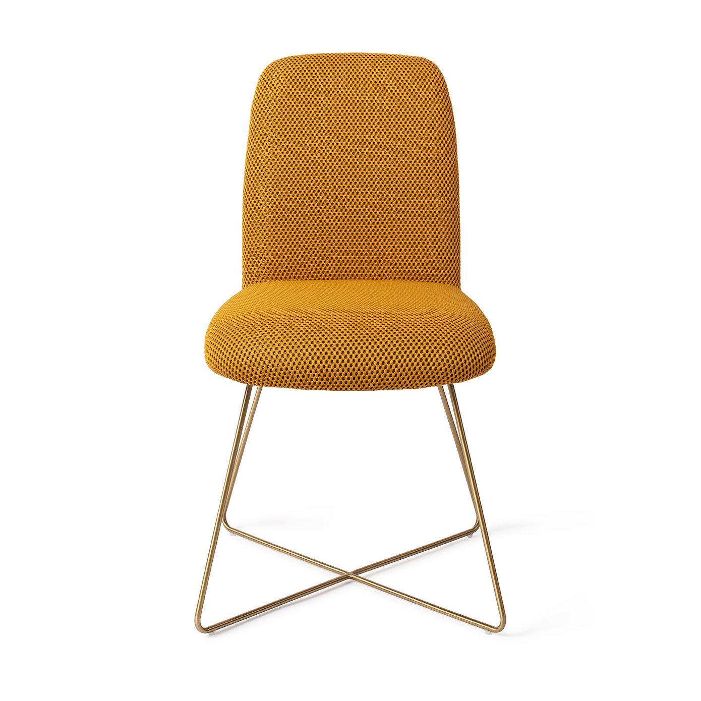 Jesper Home Esszimmerstuhl Taiwa Groovy-Garam Cross Gold moebelfaktor