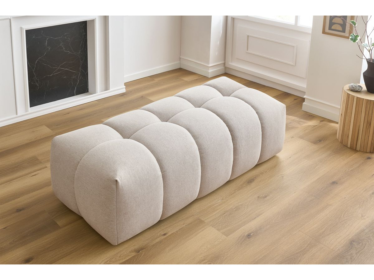 Bobochic Mont-blanc Pouf Melange-Stoff Beige