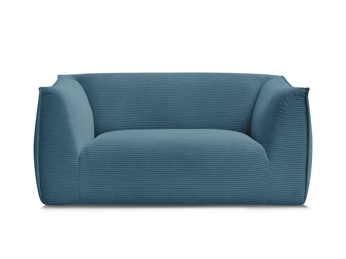 Bobochic Giorgia Sofa 2-Sitzer Cordsamt Hellblau