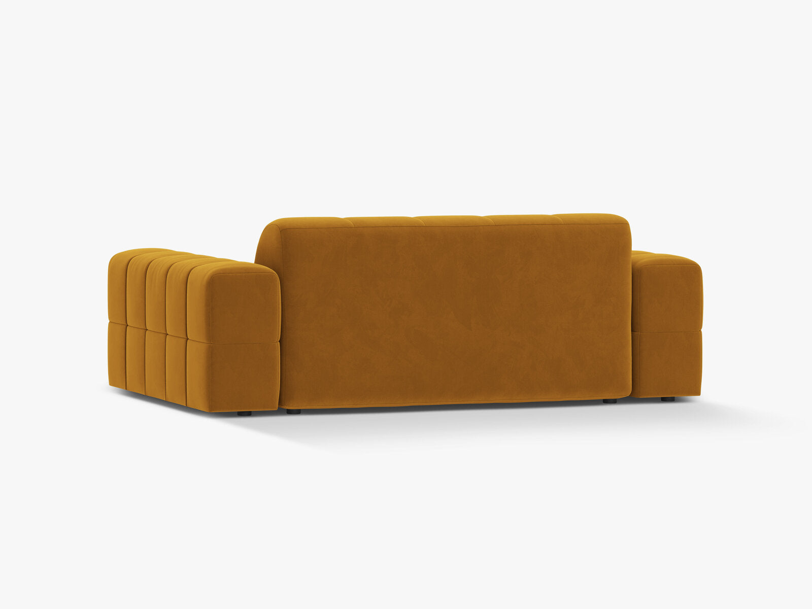 Micadoni Jennifer Sofa 2-Sitzer Samt Bluvel Gelb