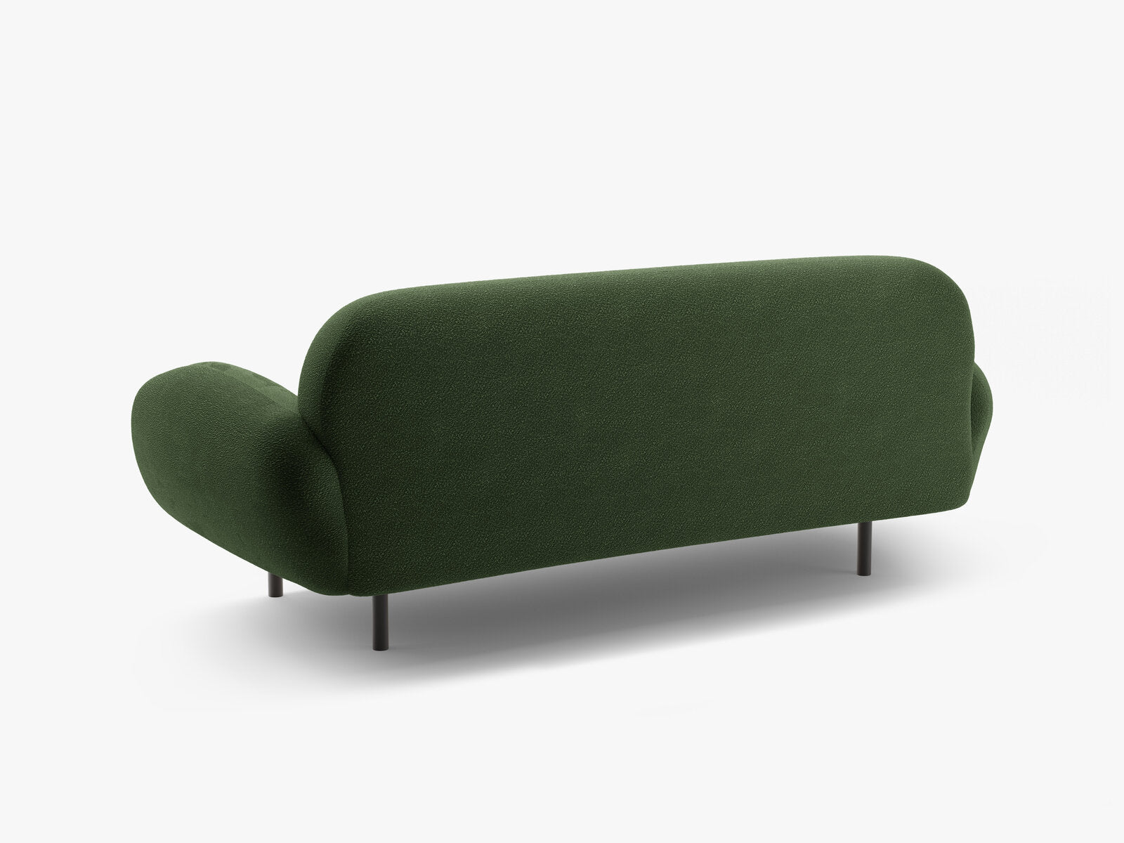 Micadoni Sofa Poppy 2-Sitzer große Version Boucle Baloo Grün