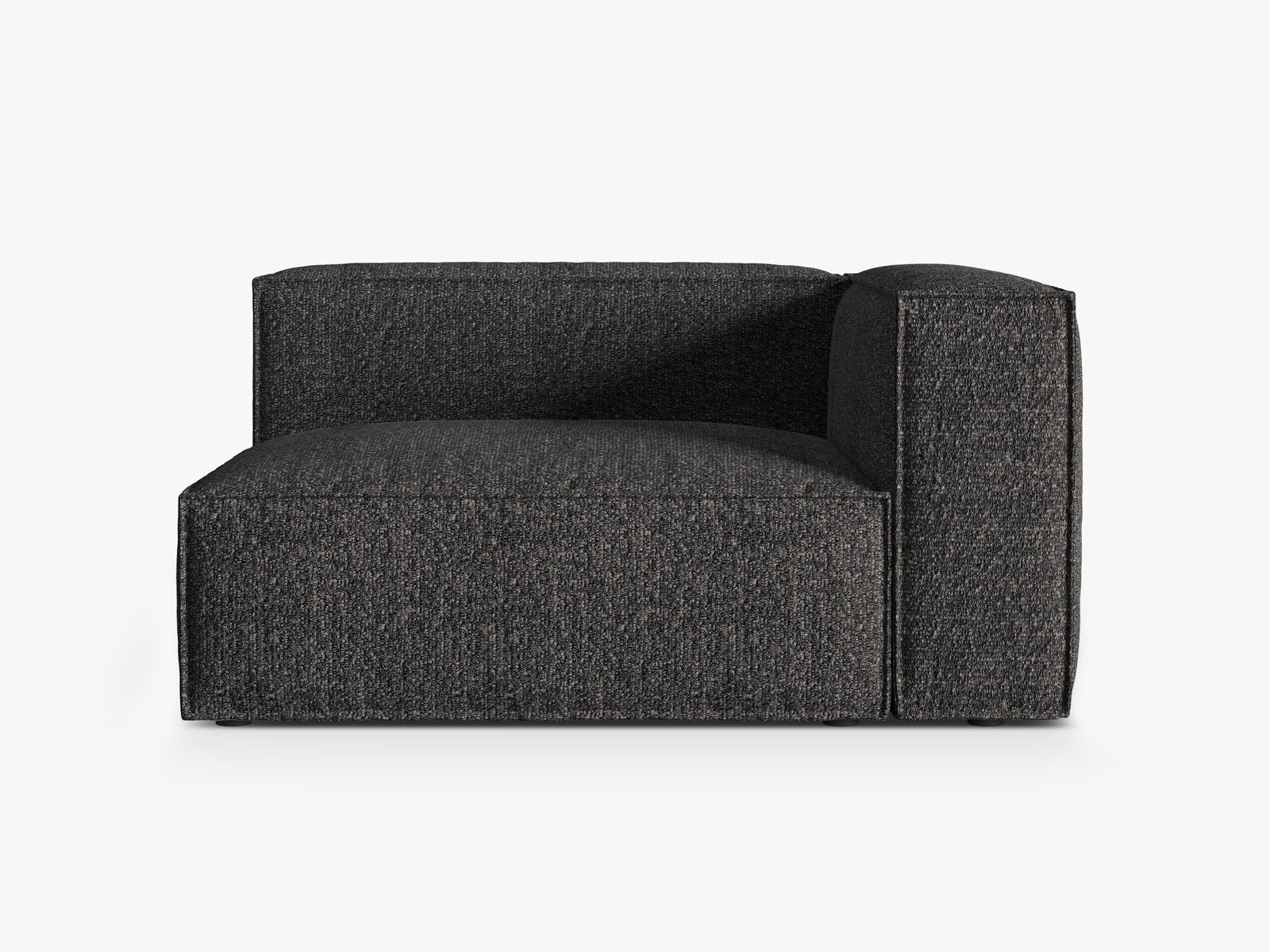 Micadoni Eckmodul Nuria 2-Sitzer Rechts Boucle Anthrazit
