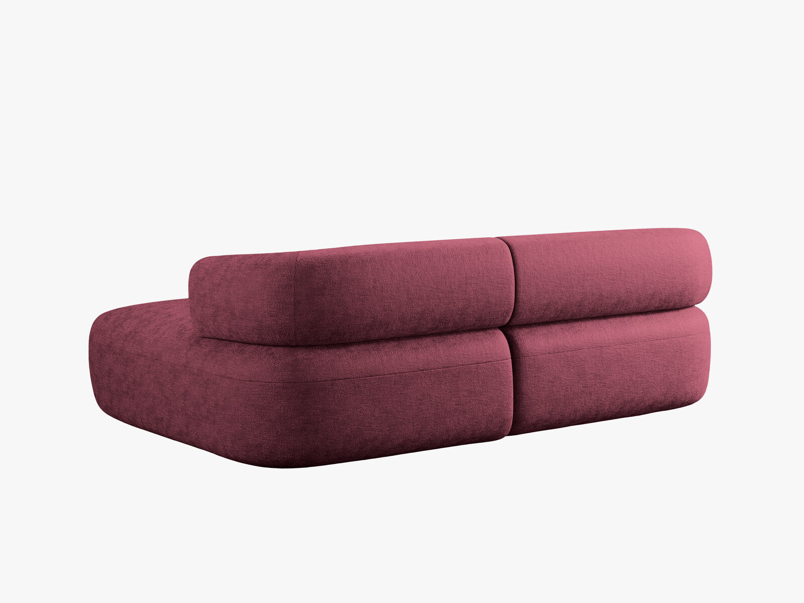 Micadoni 5-Sitzer Ecksofa Jenny Kleine Version Rechts Chenille Perfect Harmony Kirschbaum