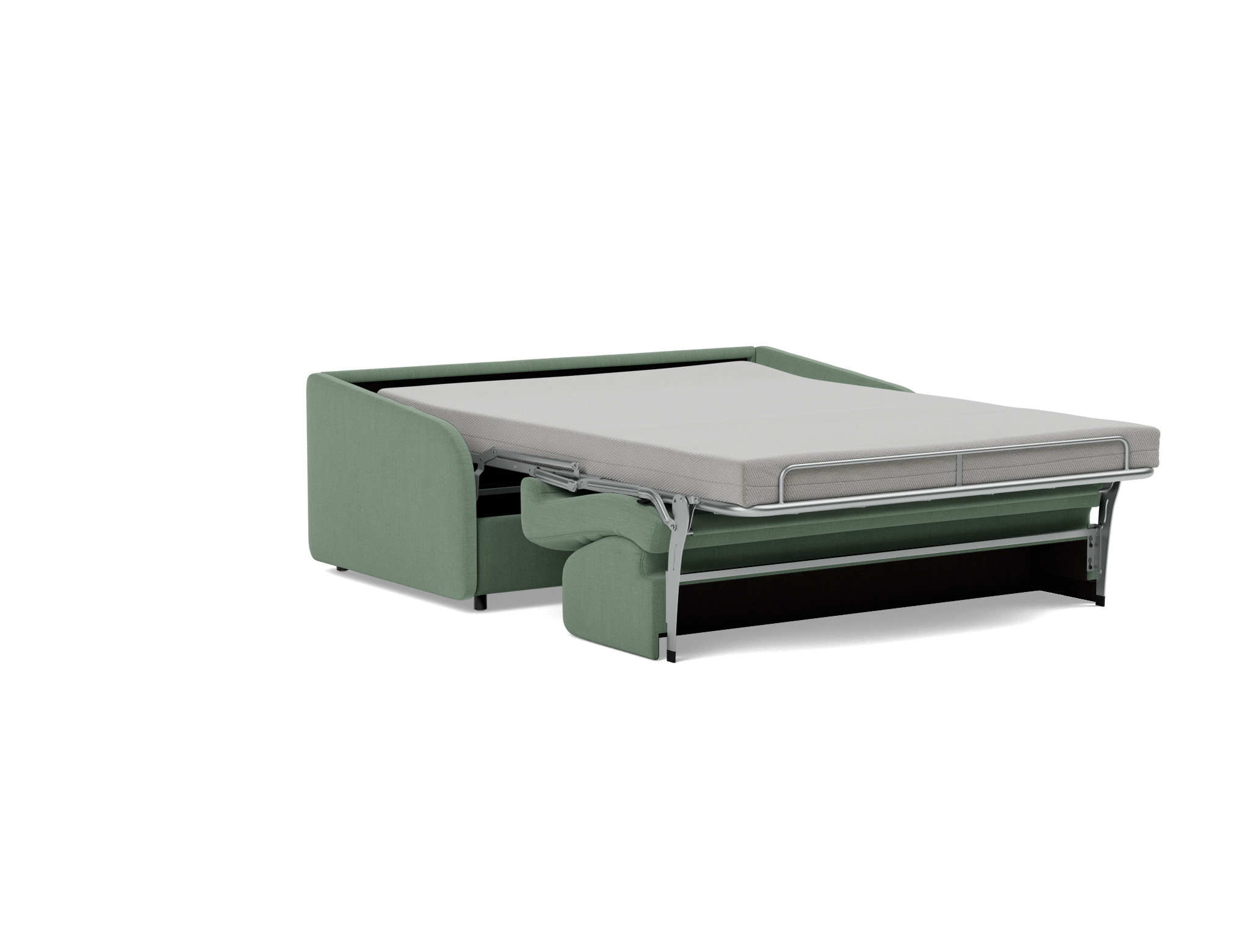 Schlafsofa Eivor mit Memory-Matratze 140 Flachgewebe Elegance 518-Green