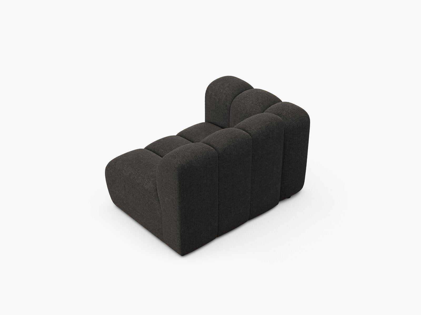 Micadoni Modul Lupine 1-Sitzer Links Chenille Eden Dunkelgrau