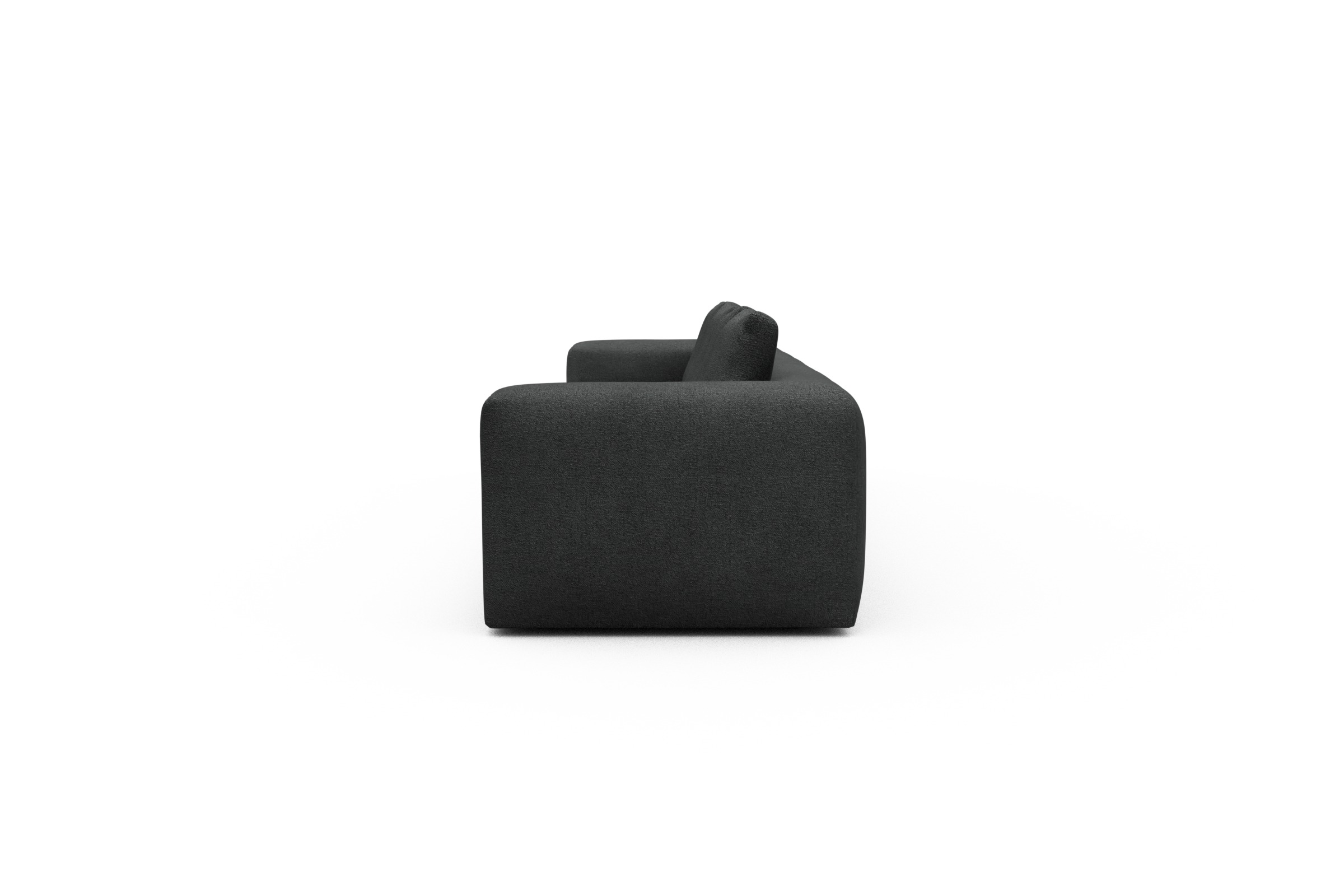 Sofa Modulares XXL Sofa Fred 5-Sitzer Boucle-Charcoal