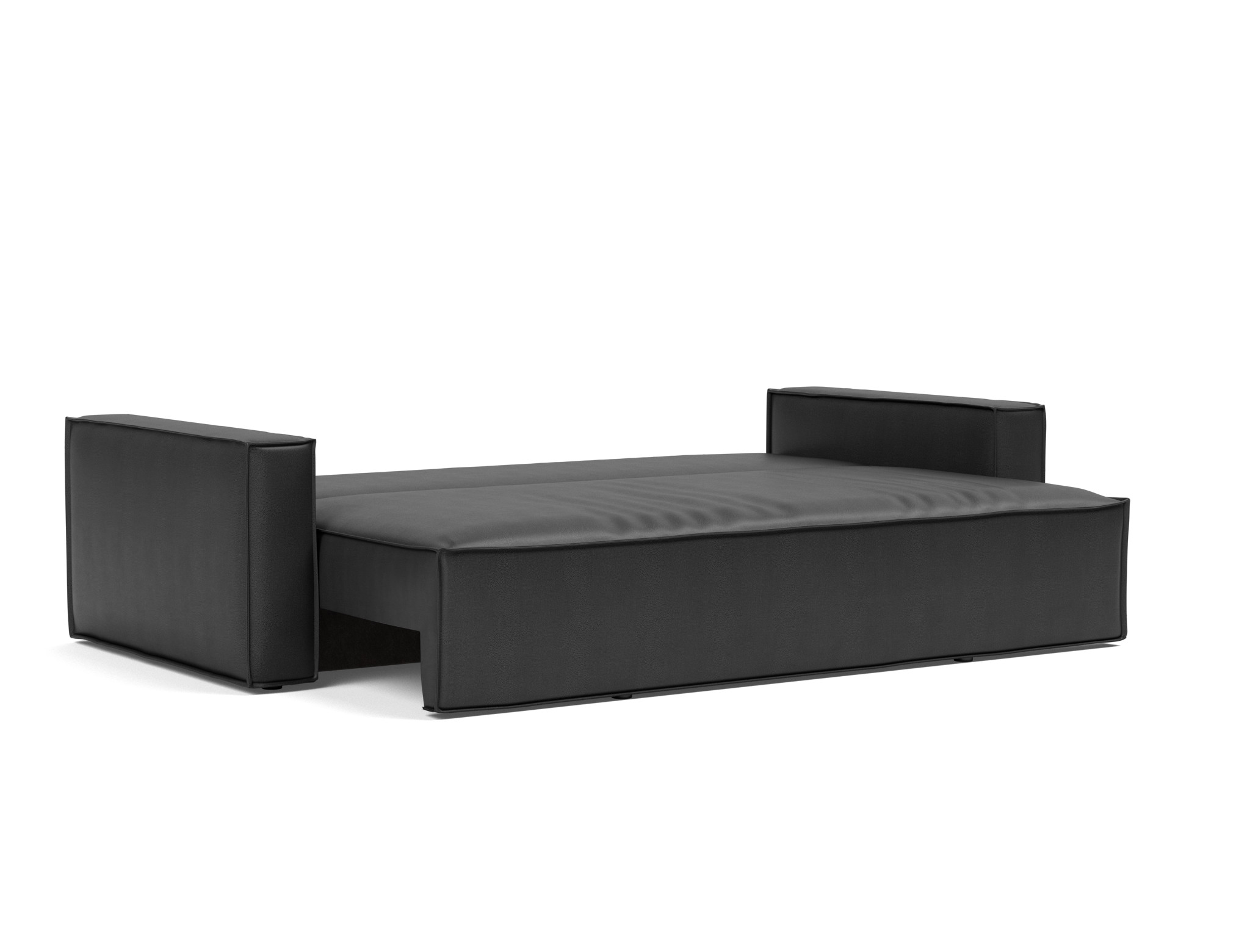 Schlafsofa Newilla Lederoptik Faunal 550-Black