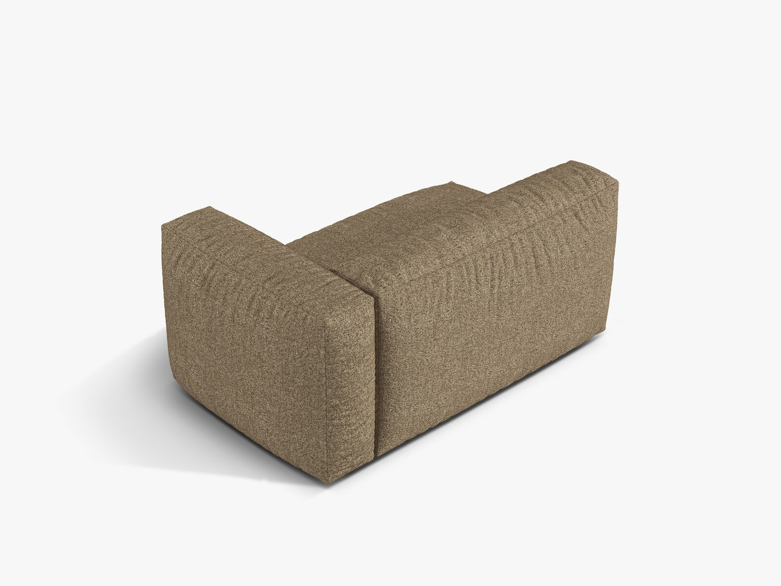 Micadoni Eckmodul Martina 1-Sitzer Groß Rechts Boucle Monet Cappuccino