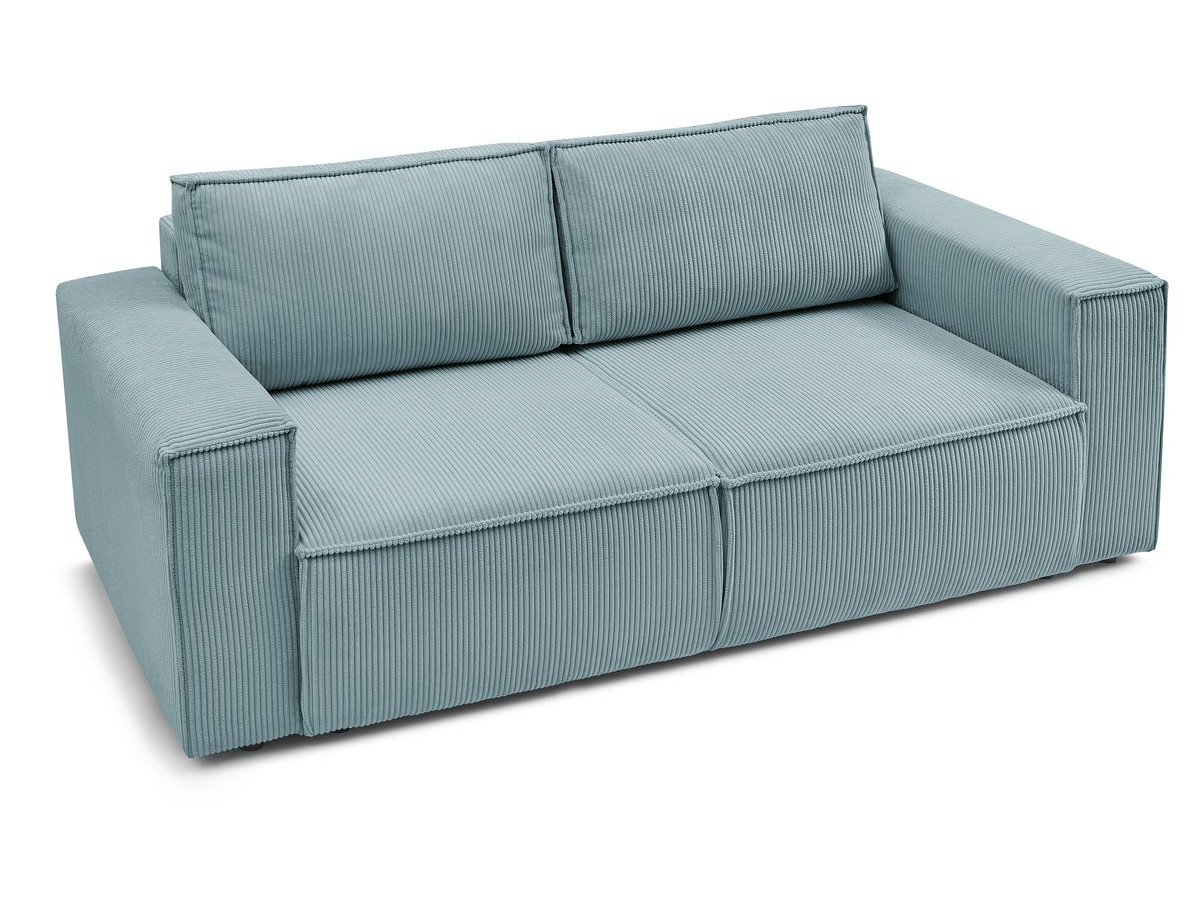 Bobochic Nihad Sofa 2-Sitzer Cordsamt Hellblau