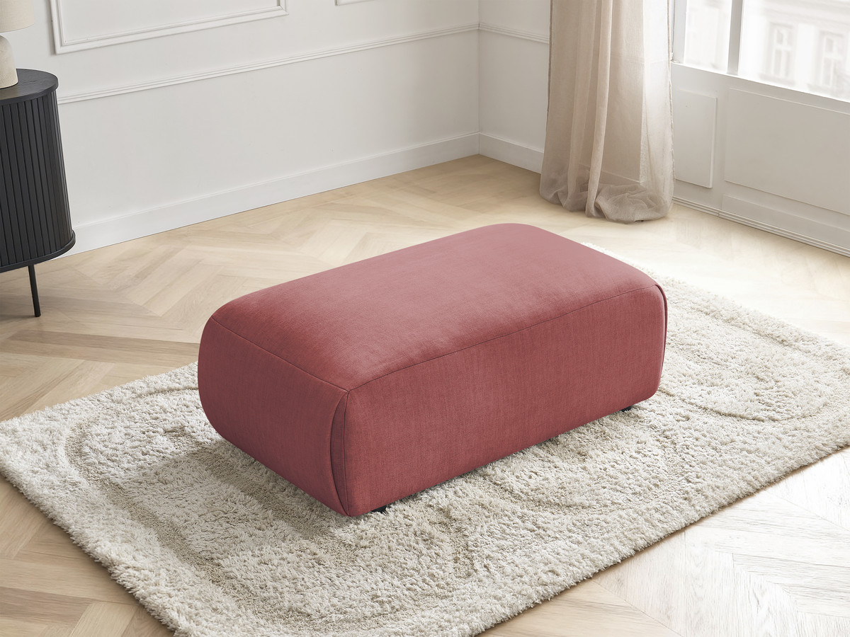 Bobochic Jana Pouf 63 × 114 cm Samt Orange