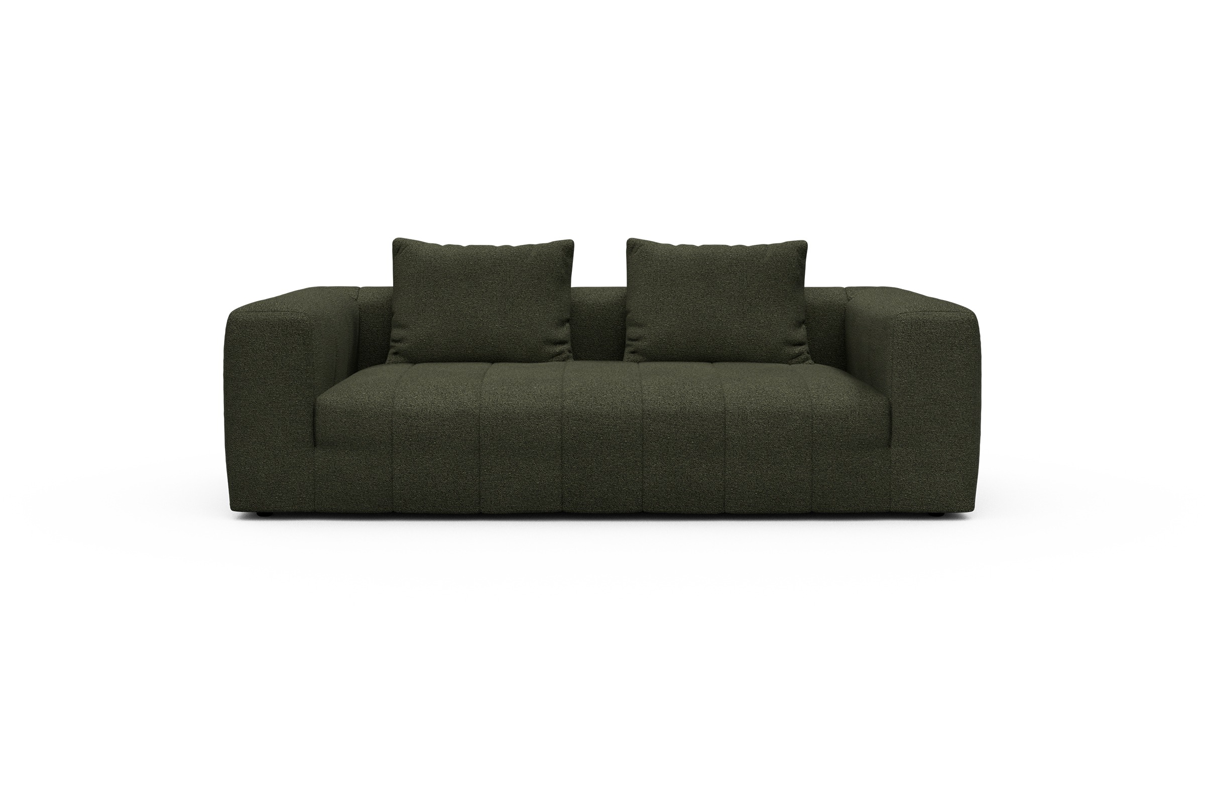 Hugo 3-Sitzer Boucle-Forest-Green moebelfaktor