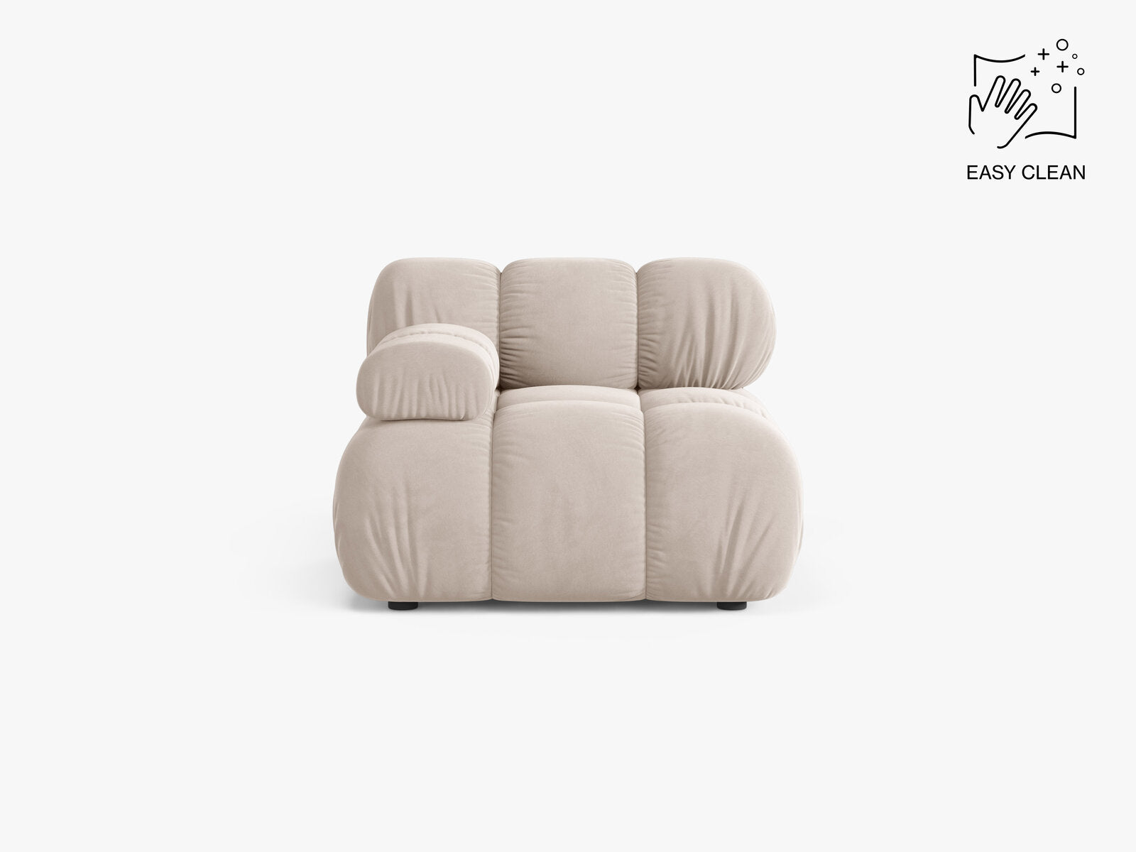 Micadoni Eckmodul Bellis Samt Venus Helles Beige Links