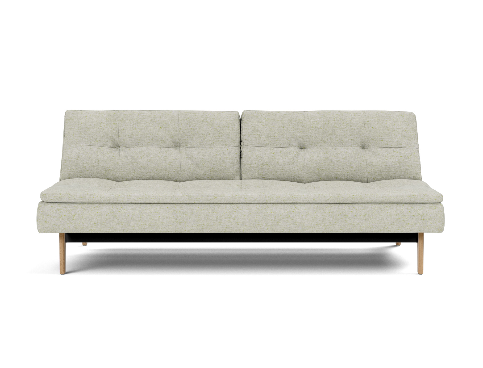 Schlafsofa Dublexo Flachgewebe Avella 280-Sand Beine Eiche
