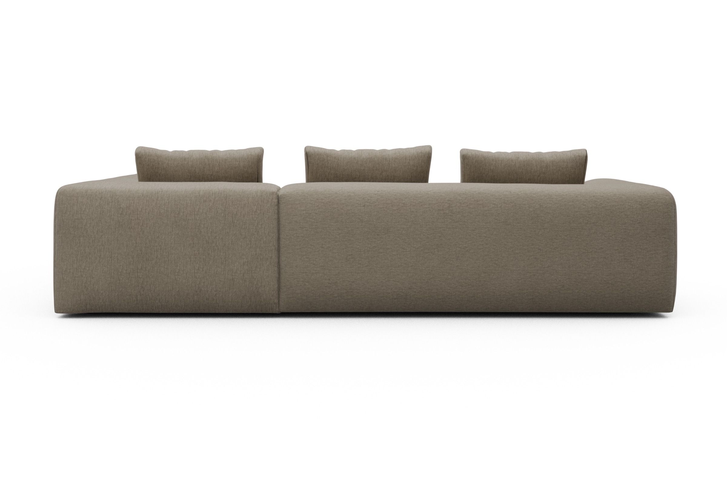 Ecksofa Fred Relax-Ecke rechts mit 2,5-Sitzer Smooth-Belge
