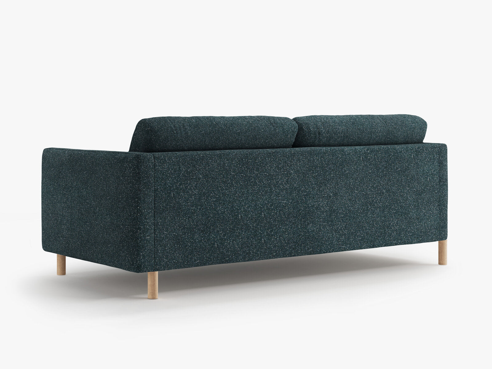 Micadoni Sofa Eden 4-Sitzer Strukturierter Stoff Grün Blau Melange
