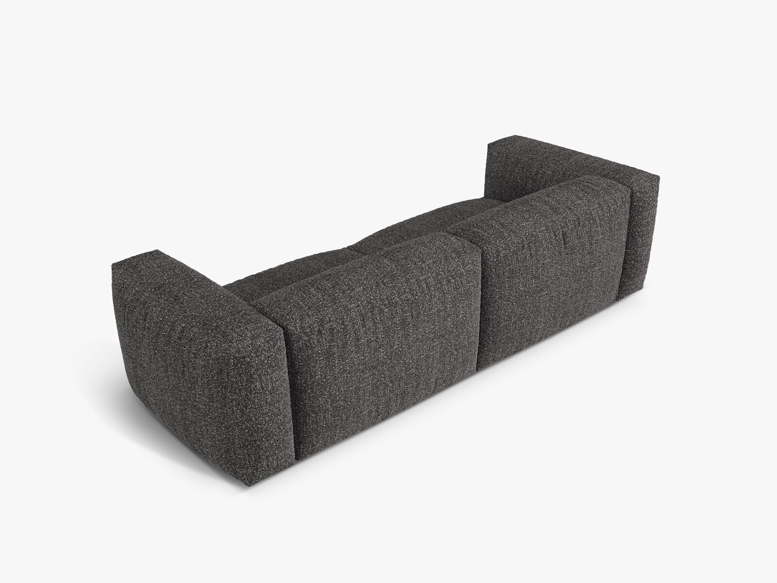 Micadoni Sofa Martina 3-Sitzer Boucle Monet Anthrazit