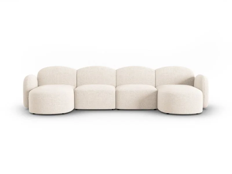 Micadoni Panorama Sofa Blair 6-Sitzer in Hellbeige