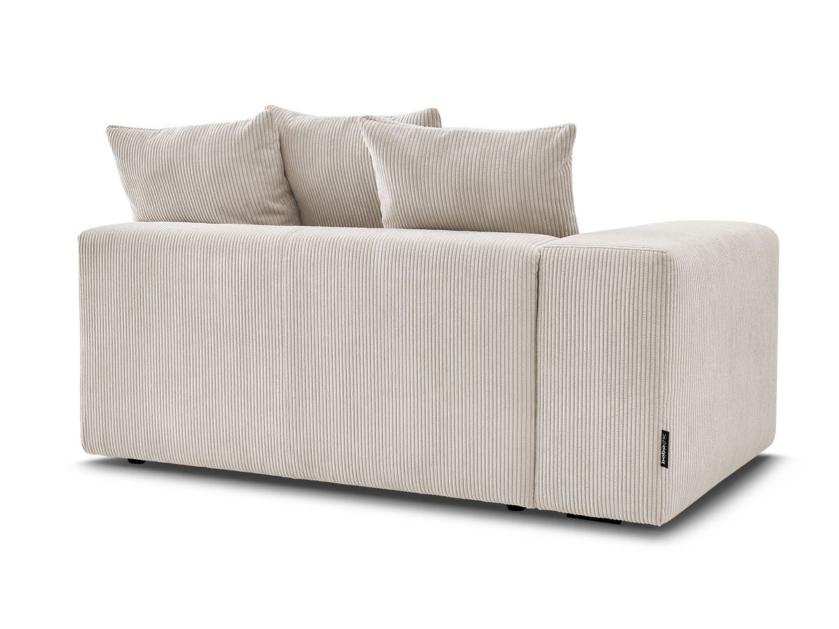 Bobochic Voltaire Sofamodul 2-Sitzer 178 × 100 cm Cordsamt Beige Ecke links
