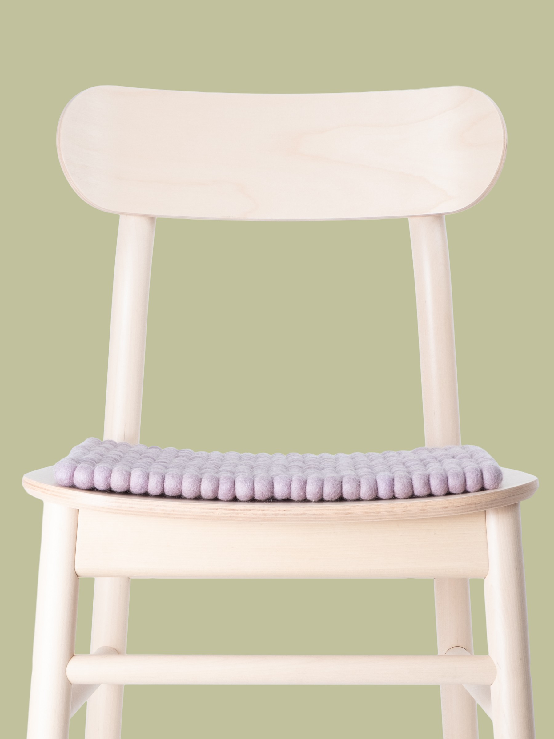 myfelt Marla Filzkugel-Sitzauflage Hellviolett 36 x 36 cm