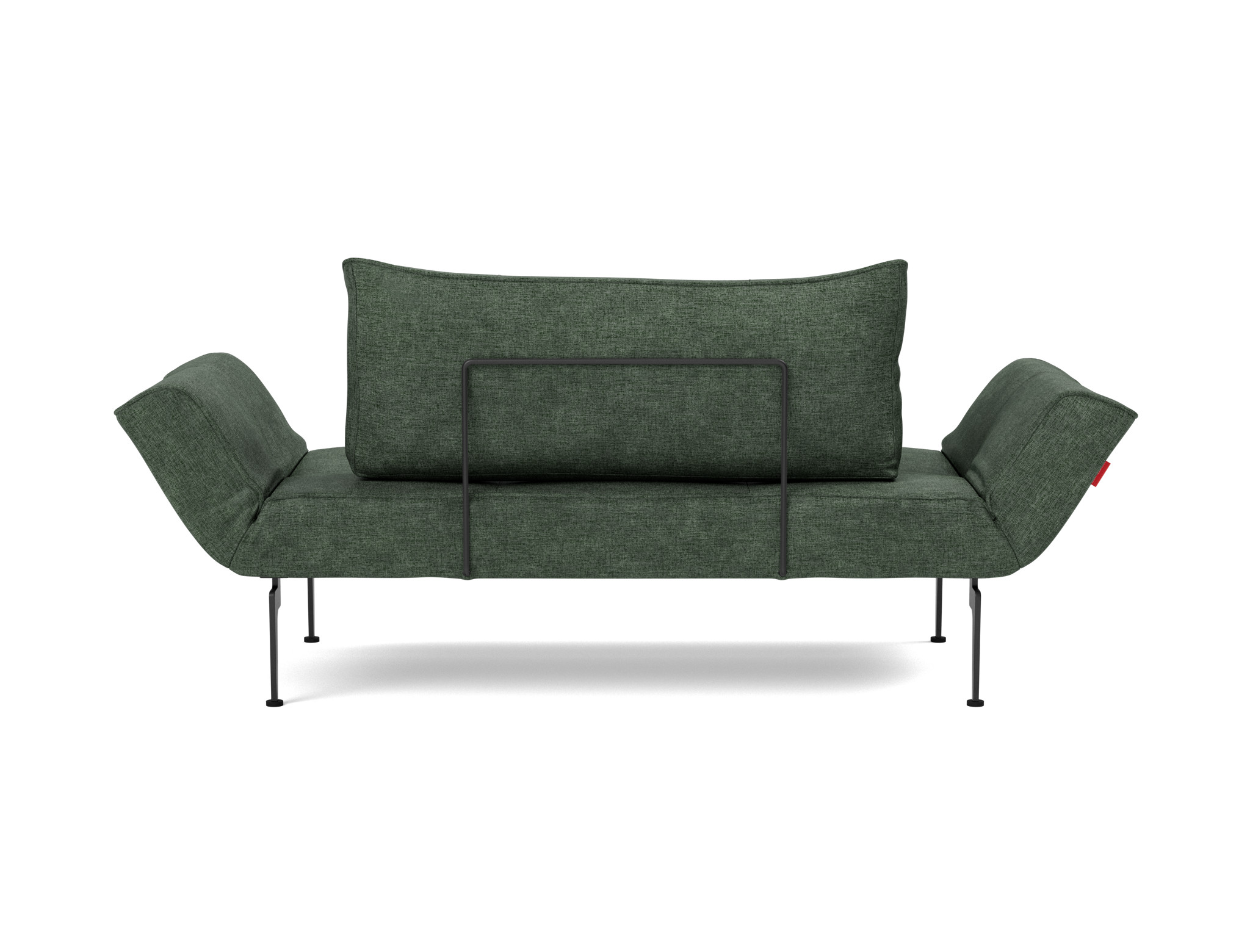 Tagesbett Zeal Flachgewebe Avella 281-Pine-Green Beine Laser schwarz